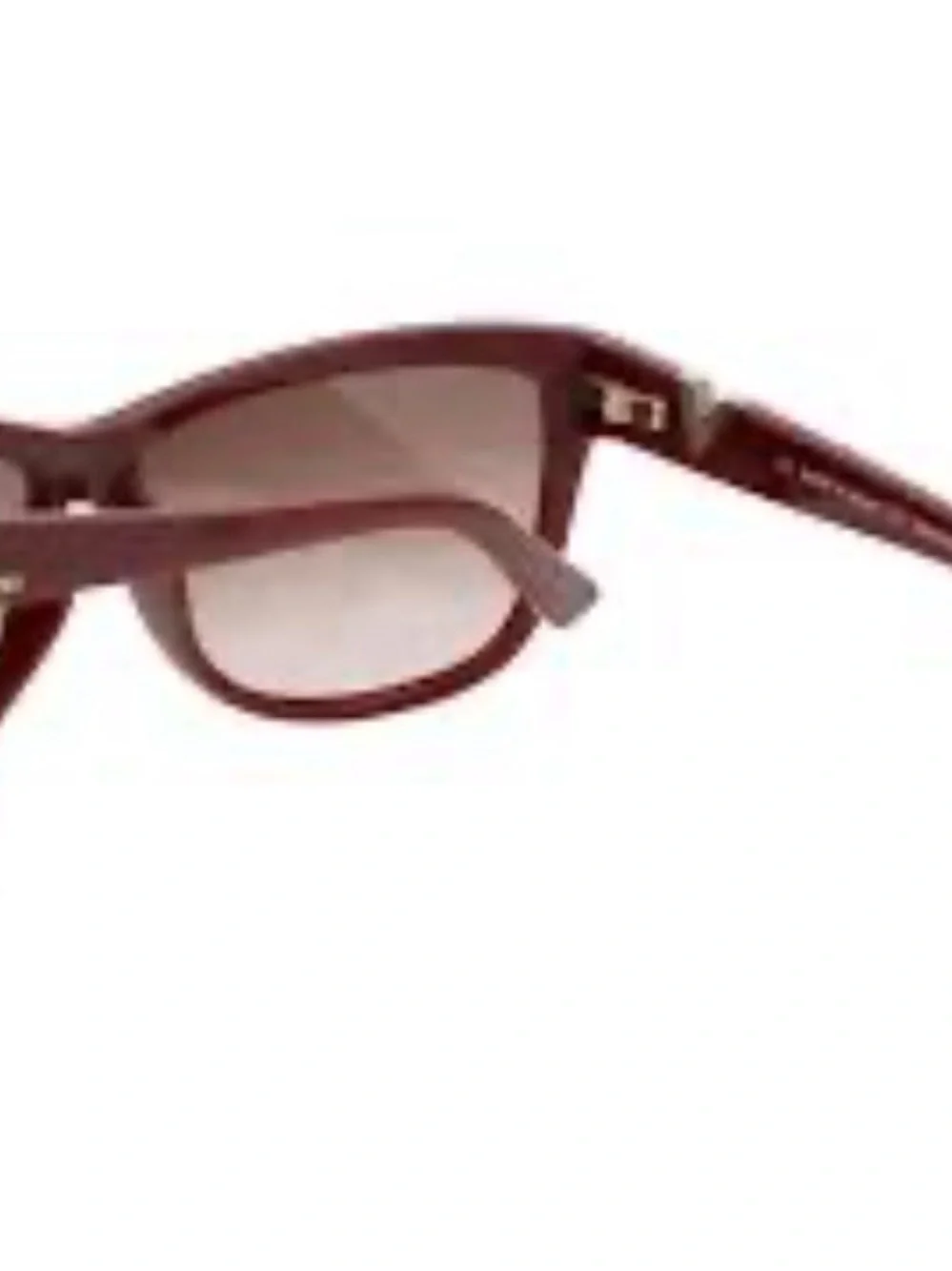 Valentino Women's Burgundy Cat-Eye Sunglasses with Gradient Lenses